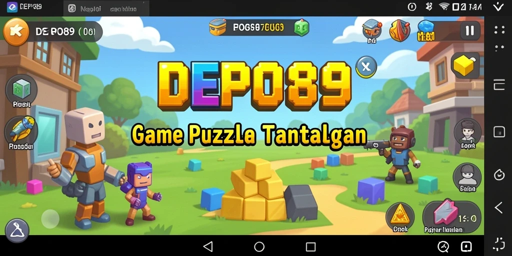 Tangkapan layar menunjukkan gameplay seru DEPO89 dengan berbagai tantangan puzzle.
