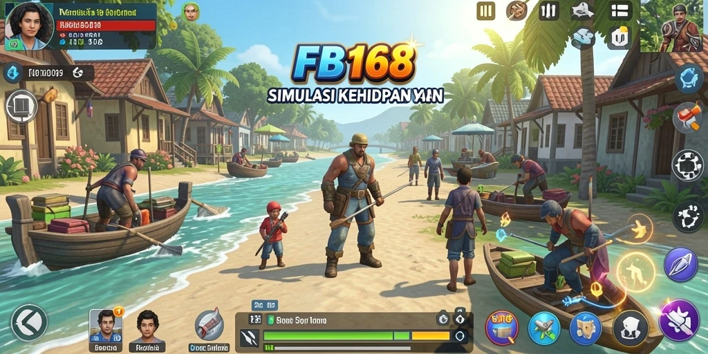 Gameplay FB168 yang menampilkan interaksi karakter yang menarik.