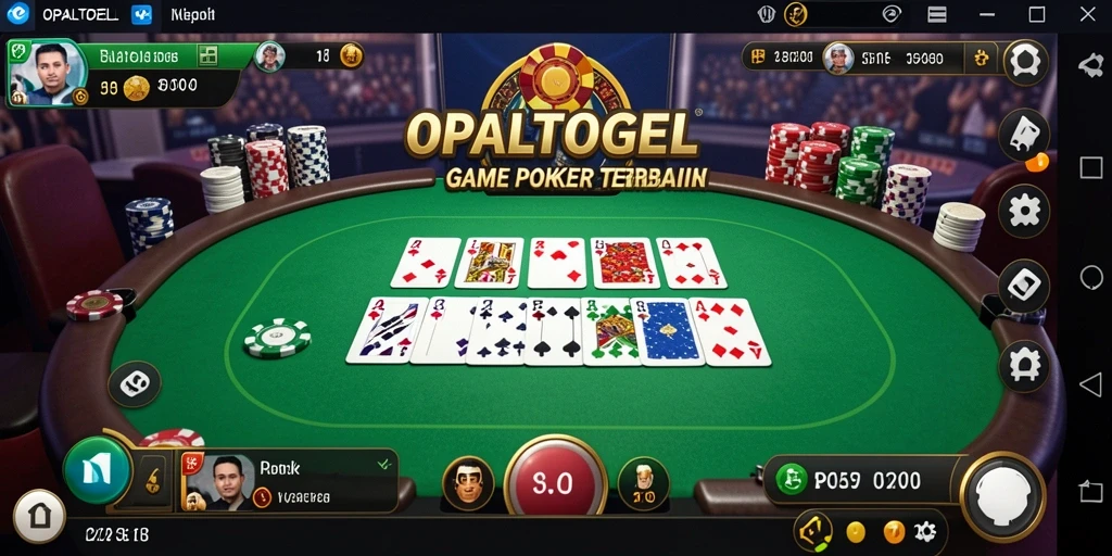 Tampilan screenshot OPALTOGEL dengan gameplay Poker yang menarik.