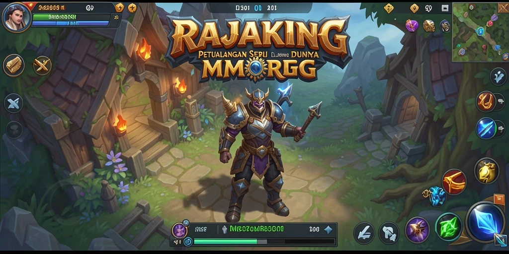 Tangkapan layar menampilkan gameplay menakjubkan dari RAJAKING.