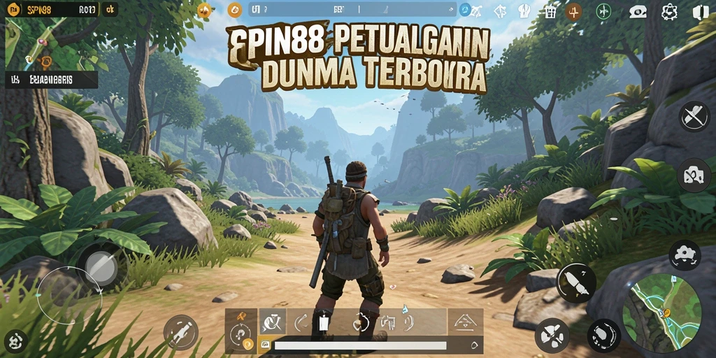 Tampilan gameplay dinamis dalam dunia terbuka SPN88.