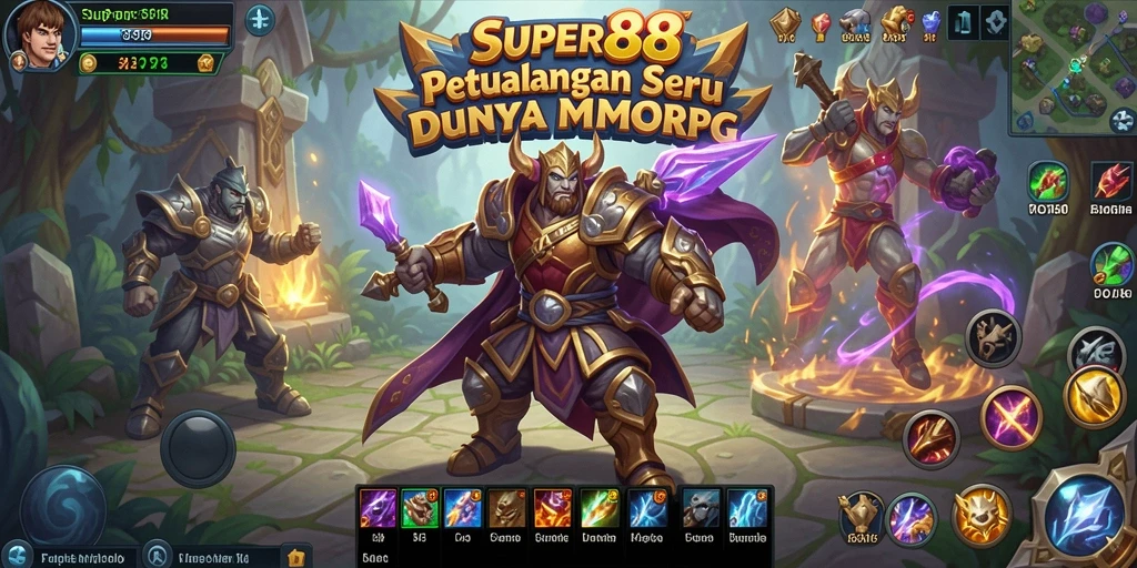 Tampilan gameplay SUPER88 menampilkan aksi pertempuran seru dan interaksi karakter.