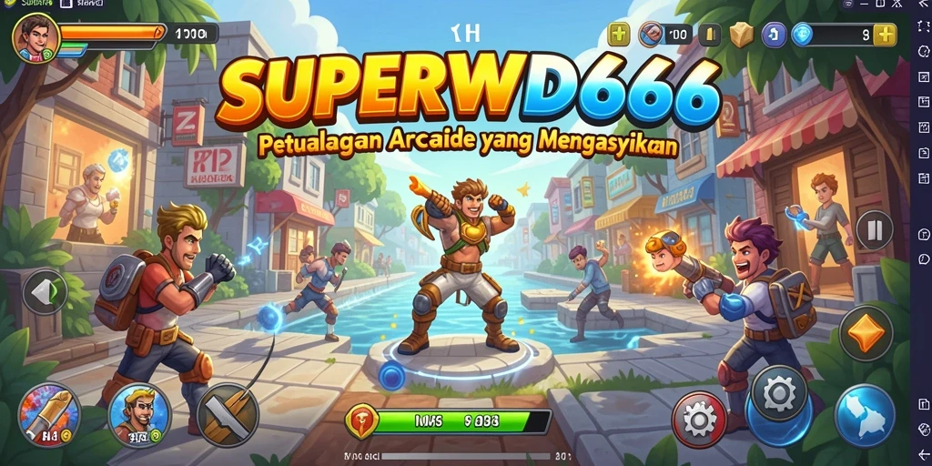 Tampilan gameplay SUPERWD666 yang penuh aksi dan seru.