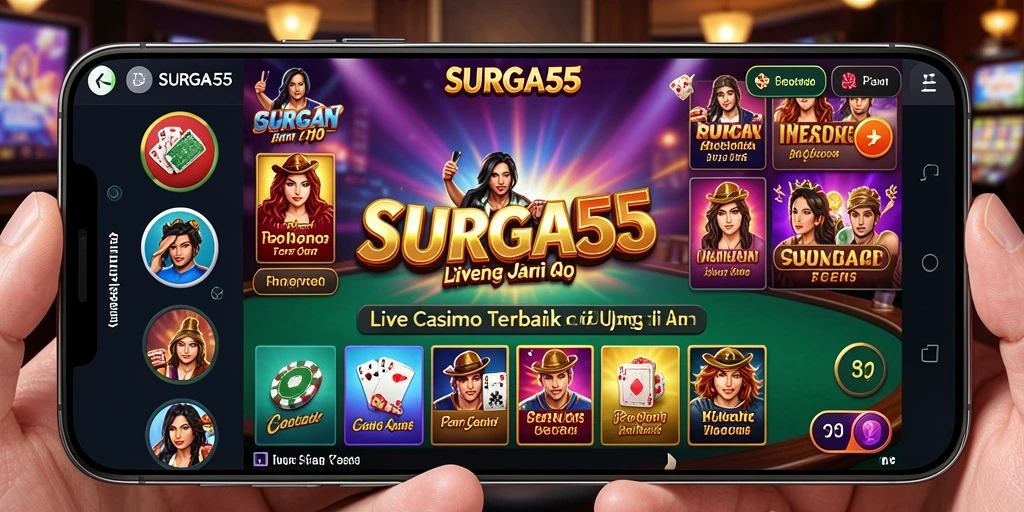 Tampilan gameplay Live Casino yang menarik dan interaktif.