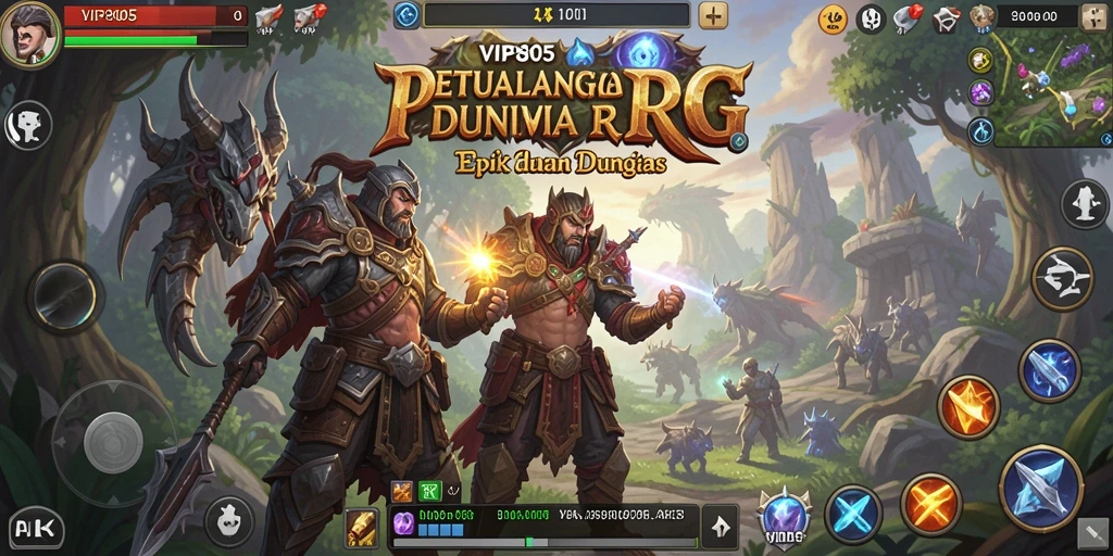 Tampilan gameplay RPG yang menakjubkan dari VIP805